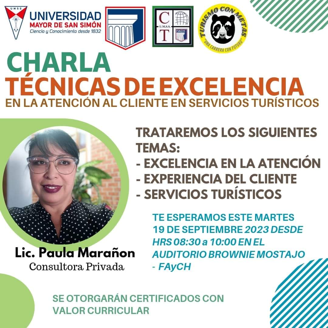 CHARLA TÉCNICAS DE EXCELENCIA EN LA ATENCIÓN AL CLIENTE EN SERVICIOS TURÍSTICOS